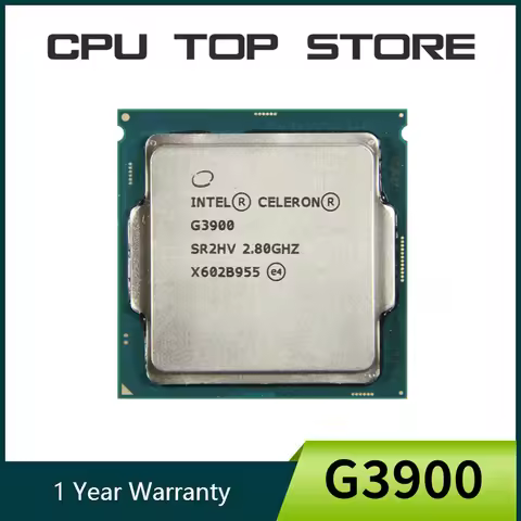 INTEL Celeron G3900 2.8GHz 2M Cache Dual-Core CPU Processor SR2HV LGA 1151 Tray