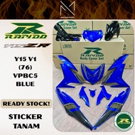 COVERSET Y15 V1/V2 SPECIAL EDITION (76) VPBC5 BLUE YAMAHA Y15 RAPIDO COVERSET STICKER TANAM MOTOR CO