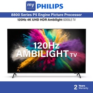 Philips 55 Inch 65 Inch 4K UHD Ambilight Google TV 120Hz 55PUT8808 65PUT8808