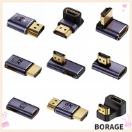 BORAG HDMI-compatible Converter, UHD AF-AM 8K 60HZ HDTV Adapter, Monitor Projector 48Gbps 90 Degree 