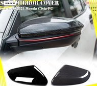 KLNU Side Mirror Cover Carbon Fiber For 2016-2021 Honda Civic FC Side Mirror Cover