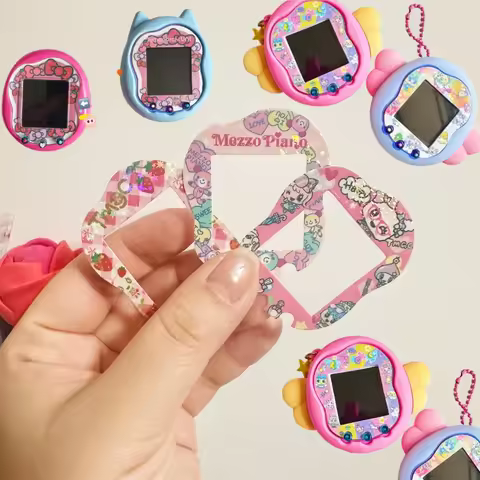 New Tamagotchi Uni Faceplate Silicone Protective Film Kawaii Sticker Cute Hellokitty Tamagotchi Orna