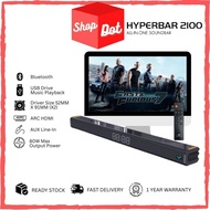 VF HYPERBAR 2100 All-in-One Soundbar with Clock Display MAX 80W Bluetooth, USB Drive, HDMI (ARC), AU