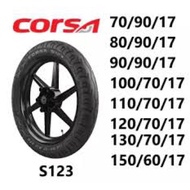 【 Ready Stock】 2021/2020 Corsa S123 tubeless tyre 70/90-17 80/90-17 90/70-17 90/90-17 100/70-17 110/70-17 120/70-17 130/
