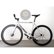 TSUNAMI SMN-100 Fixie Bike | Fixed Gear Bike Silver