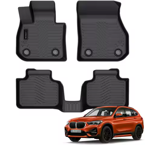 Weather Floor Mats Fit for BMW X1 2023 -2025 TPE Rubber Liners X1 Accessories Set All Season Guard O
