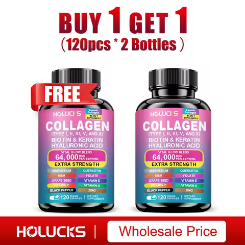 High Strength Collagen Complex, with Biotin, Hyaluronic Acid, Antioxidant, for Firm Skin, Strong Joi