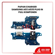 SAMSUNG CHARGER CONNECTOR CHARGER BOARD A03 A035 PLUG IN COMPLETE COMPONENT