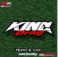 [COD] STICKER KING DRAG RACING HOLOGRAM /STIKER PACK/ STIKER MOTOR SKINP