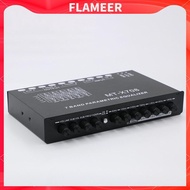 [FlameerMY] 7 Band Parametric Equalizer, 7 Band Car Audio Equalizer, 12V Subwoofer GAIN