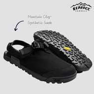 [BEDROCK United States] Mountain Clog Series Toe Sandals | Neutral Obsidian Black Outdoor Synthetic