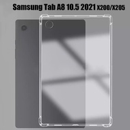 LAYAR Clear Case Samsung Galaxy Tab A8 10.5" 2021x200 X205 Jelly Transparent Case Jelly Clear/Anti-Scratch Screen Protector Samsung Tab A8 10.5"