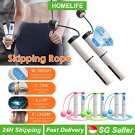[SG Stock] Digital Jump Rope Counting Skipping Rope Lose Weight Steel Wire Jump Rope Strong Fitness Equipment Ropes 跳绳