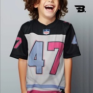 Kids Outfit Jersey Streetwear Oversize Boxy 47 Fit Retro Unisex Vintage Black White