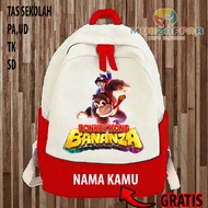 DONKEY KONG BANANZA SCHOOL BACKPACK FOR PAUD, KINDERGARTEN, ELEMENTARY SCHOOL, DONKEY KONG BANANZA C