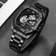 New Jam Tangan Pria Belleda 9528 Automatic Rantai Stainless Model Retro Anti Air 3 Atm Watches