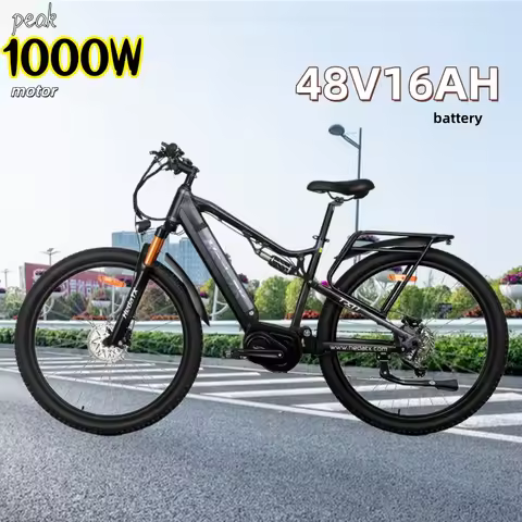 Mid-mounted motor electric bicycle peak 1000W motor 48V 16AH lithium battery e bike 29inch tire 45km