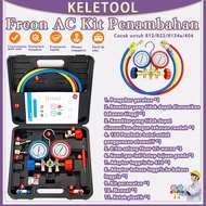 Aircond Meter Set  AirCond refrigerant gas meter gas charging Meter Gauge double/single check gas R4