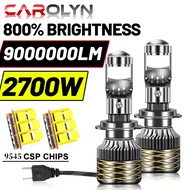 CAROLYN 2700W H4 H7 LED Mini Projector Lens H11 9005 9006 Car Motorcycle Headlight 12V