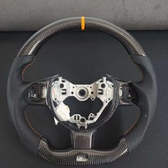 Factory Direct Sale High Performance yellow Carbon Fiber Leather Sports Steering Wheel Suitable for 
