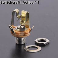 KR-1/4 6.35mm Active/Passive Switchcraft (Made In USA) and Epiphone (made In Korea) Short Open Outpu