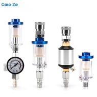 Factory Direct Spray Gun Air Line Filter Oil Water Trap Moisture Separator with adapter 1/4 Work On 