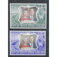 British Indian Ocean ,   1972 The 25th Wedding Anniversary,  MINT, COMPLETE SET