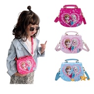 Kid Girl Handbag Sling Crossbody Bag Frozen Travel Casual Cartoon Beg Handbeg Kecil Kanak Kanak Buda