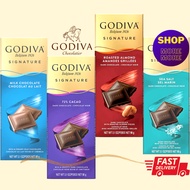 GODIVA Belgium Choc Bar:72% Cacao Dark Chocolate/ Pistachio Caramel Milk Choc/Extra MilkChoc 60Gram