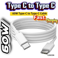 1m C Cable Fast Charging Type C To Type C Cable 60W PD USB C To USB C Cable QC 4.0 Quick Charge USB-