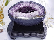 【銅鑼燒 紫水晶洞】招財聚寶盆入厝物辦公室小物