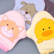 1pc Newborn Baby Bathing Sponge Glove Cute Cartoon Star-Shaped Bathing Sponge Glove Soft And Comfort