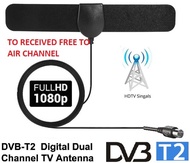 Indoor DVB T2 SLIM Digital TV Antenna Universal Indoor DVB-T2 Digital Amplifier Aerial 1080P HD TV Antenna