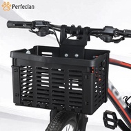 [Perfeclan] Bike Basket Storage Basket Folding Front Rear Bike Accessories Folding Basket Cargo Rack for Road Bike Mount