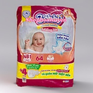 Tã Miếng Lót Sơ Sinh NB1 Bobby 64 miếng tặng kèm 4 miếng Mẫu Mới 2025 Bĩm dán bobby sơ sinh