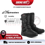ALPINESTARS XT-8 GORE-TEX BLACK BOOTS Motorcycle Shoe Superbike Riding Shoe Kasut Motor Alpinestar B