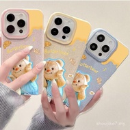 For iphone14 12 16 11 15 13 13pro 14pro 13Promax 16plus 15plus phone case, teddy bear butterhead the