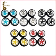 [kokiya] 4x Car Rubber Tyre Hard Anodized Wheel Rims Wheel Set for K969 K989 P929 28 High Car