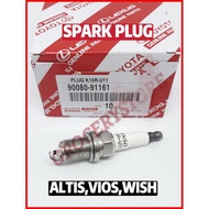 Spark Plug ORIGINAL Toyota Altis Wish Vios Ncp93 Zze121 Zze142 K16R-U11 90080-91161 T1002