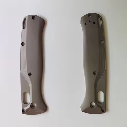 CNC SandBlast Style Knife Titanium Handle Scales For Benchmade Bugout 535 Knives Grip DIY Making Pat
