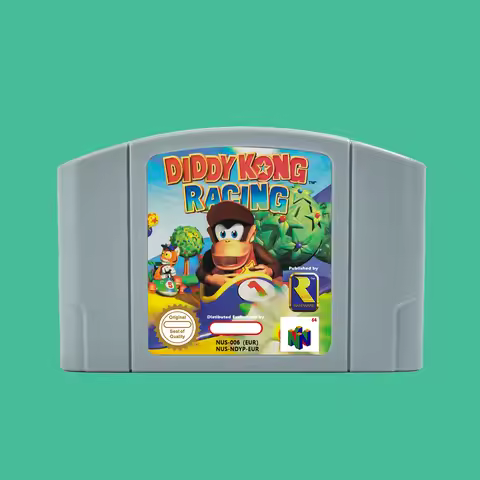 Diddy Kong Racing 64 Bit Game Cartridge USA NTSC version or EUR PAL version For N64 Consoles