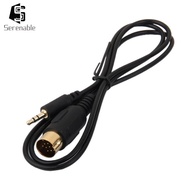 [Serenable] For Kenwood Car Stereo Radio CD Changer to 3.5mm Aux Adapter Cable Black