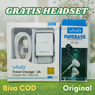 CHARGER VIVO ORI 2A Micro USB & Type C Casan Cesan Cas VIVO Original Tipe C Tepsi Y15 Y15S Y12 Y12S 