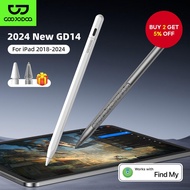 Goojodoq GD14 Stylus Custom Program Find Pen for iPad Gen 10/9 Air4/5/6 Pro 11/12.0/13 2018-2024  Go