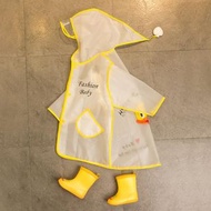 寶寶雨衣1-3歲2小童男童幼兒園嬰幼斗篷黃鴨兒童雨鞋2021新款女童