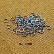 1000个 8mm Key Ring Keychain keyring Small circle 81038 Steel Wire A favorite among small customers
