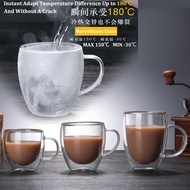 Transparent Insulated Double Wall Glass Mug Hand Blown Water Drinking Cup For Beer Coffee Espresso Tea Drinkware 150 250 350 450