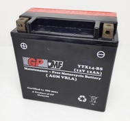 GP VARTA MOTO / MOTOR BATTERY YTX14-BS FOR HONDA ,YAMAHA, SUZUKI ETC