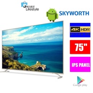 【FREE SHIPPING】Skyworth Premium 4K UHD Android Smart Led TV (75") 75G6B