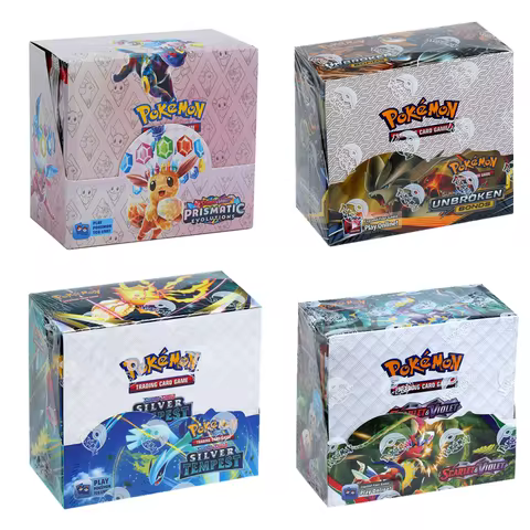 360 cards Pokemon Game Evolutions Silver Tempest Unbroken Prismatic Evolutions Scarlet Violet Englis